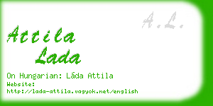 attila lada business card